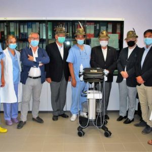 Consegna ecografo all'Ospedale Agnelli