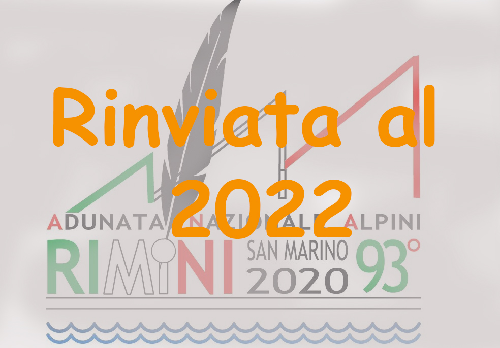 Adunata Rimini Rinviata al 2022