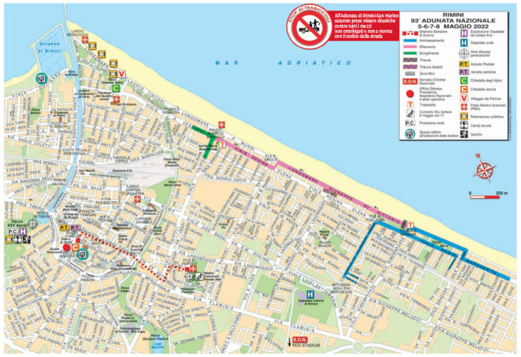 Mappa adunata Rimini 2022