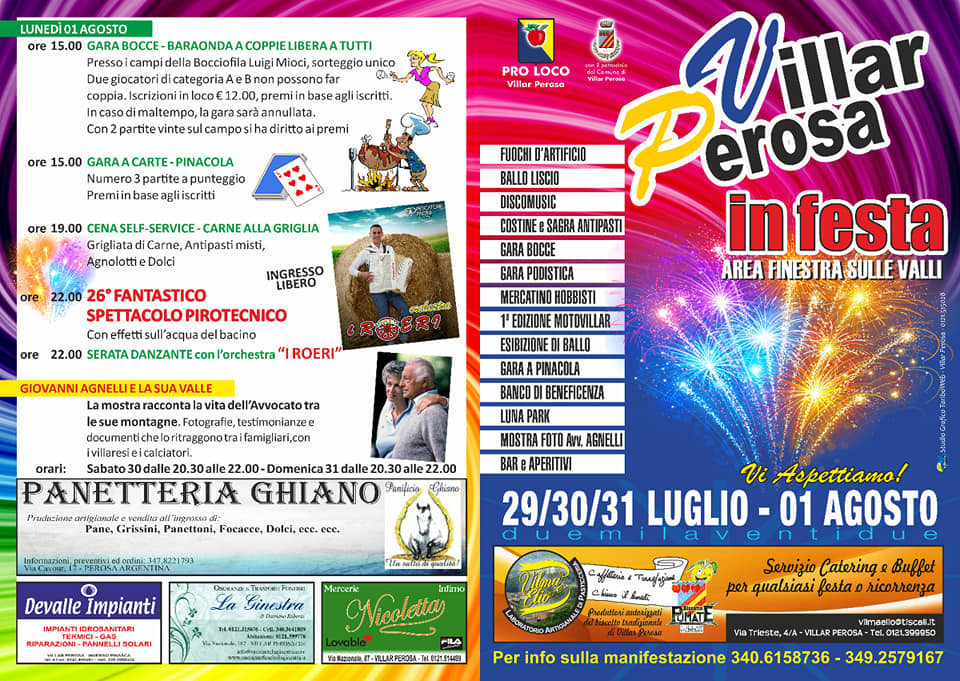 Programma Festa Villar 2
