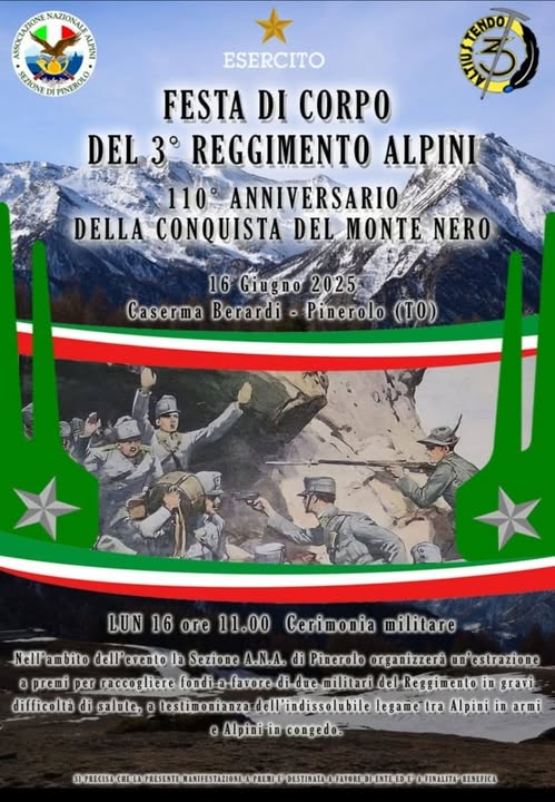 FEsta corpo 3 reggimento