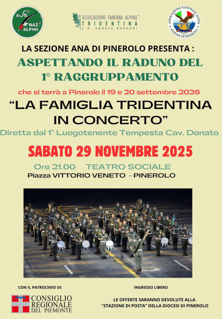 concerto famiglia tridentina pinerolo social