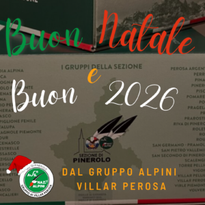 Buon Natale e Buon 2026 Alpini