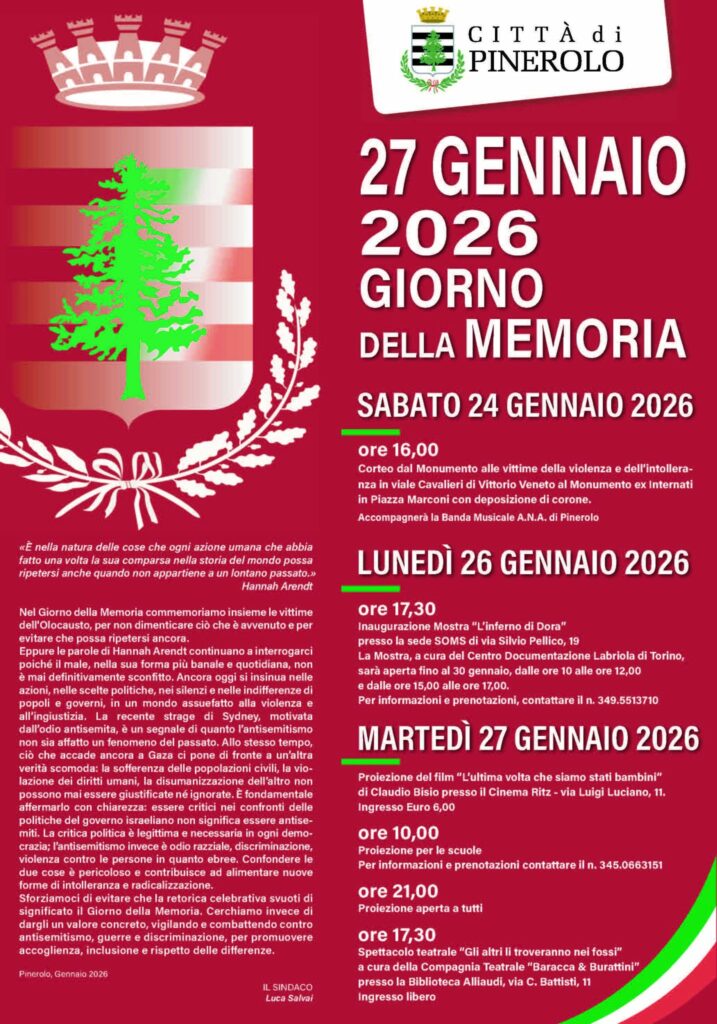 memoria pinerolo 27 gennaio