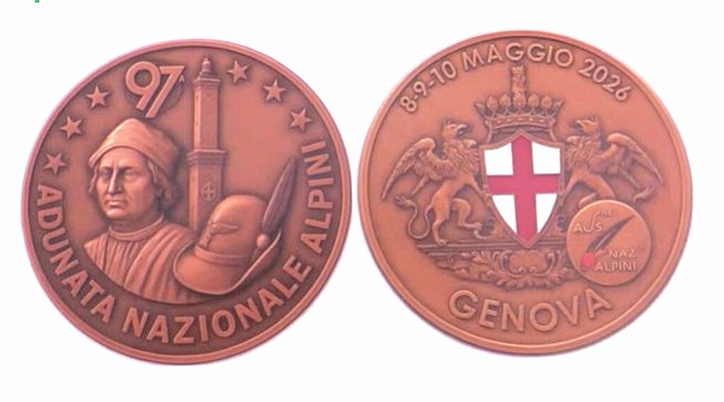 medaglia adunata genova 2026