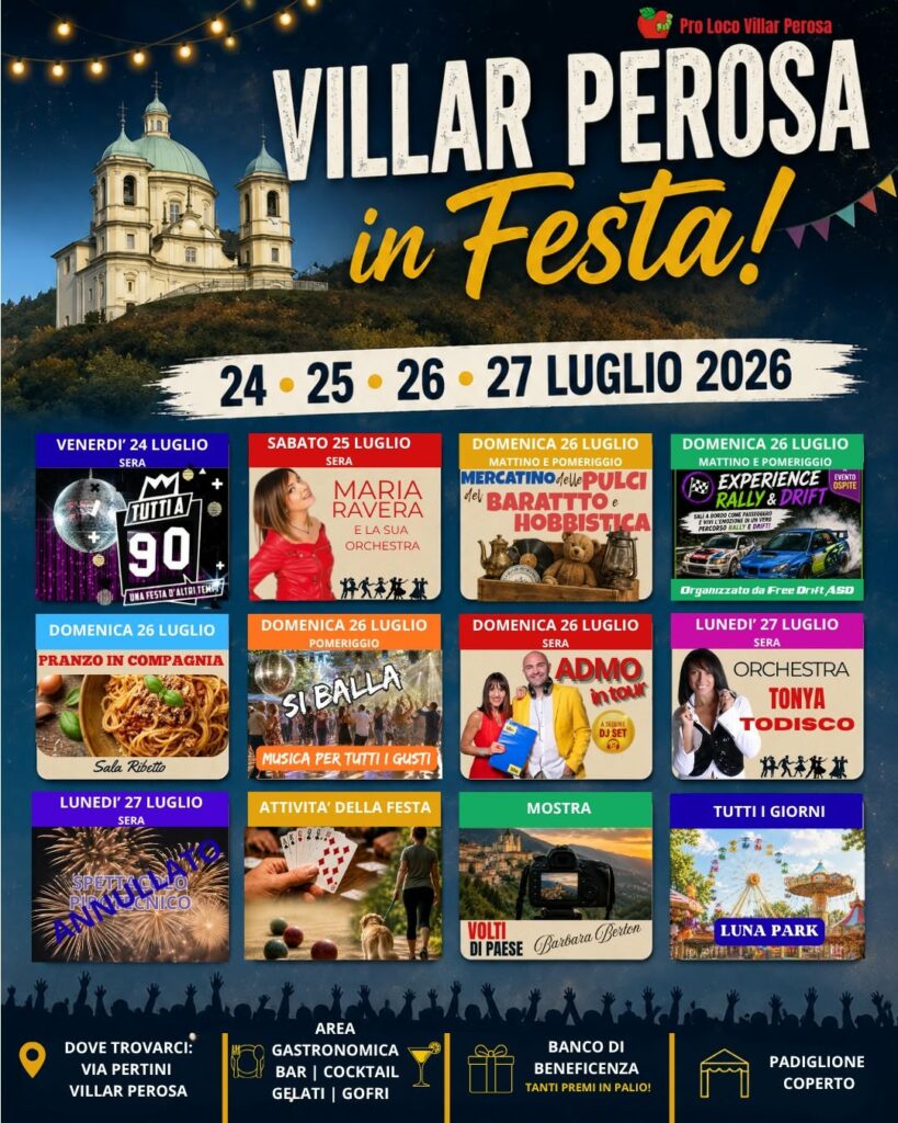 villar festa luglio 2026